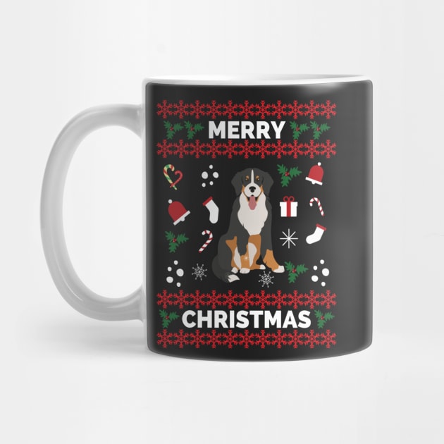 Cute Bernese Mountain Dog Christmas - Bernese Mountain Dog Lovers - Mountain Dog, Bernese Mountain Dog Mom - Bernese Dog Lovers by Famgift